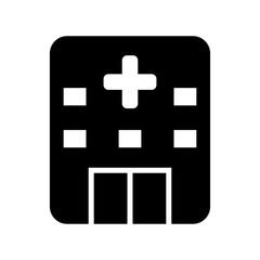 Obraz premium hospital icon or logo isolated sign symbol vector illustration - high quality black style vector icons 