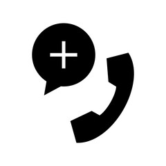 Obraz premium medical call icon or logo isolated sign symbol vector illustration - high quality black style vector icons 