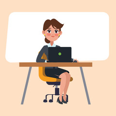 businessman working on laptop