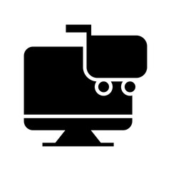 online shopping icon or logo isolated sign symbol vector illustration - high quality black style vector icons
