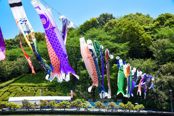 大空を泳ぐこいのぼり