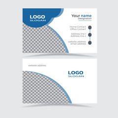 corporate business card template design for creative marketing agency