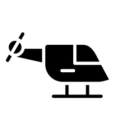 Vector Design Helicopter Icon Style