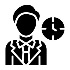 Obraz premium Vector Design Work Time Icon Style