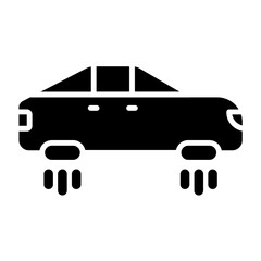 Hover Car Icon Style