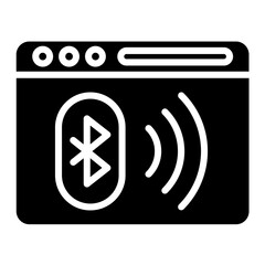 Bluetooth Icon Style - obrazy, fototapety, plakaty