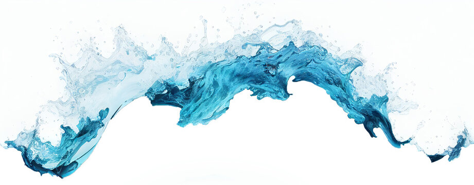 ripple blue water on white background © SMPTY