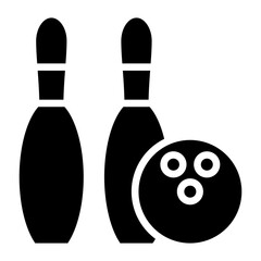 Vector Design Bowling Icon Style