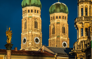 new city hall in Munich at the Marienplatz