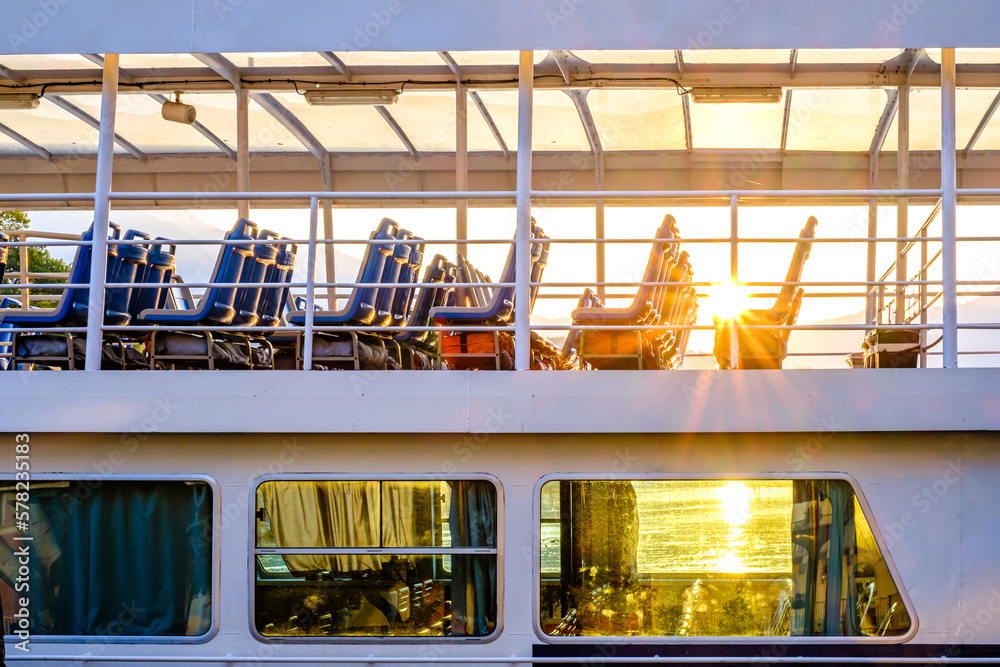 Sticker passenger ferry in italy