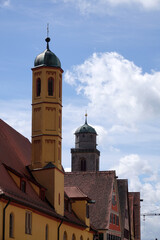 Heilig-Geist-Kirche und Muenster in Dinkelsbuehl