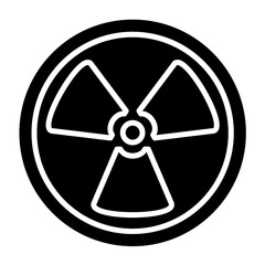 Fototapeta premium Radiation Icon Style
