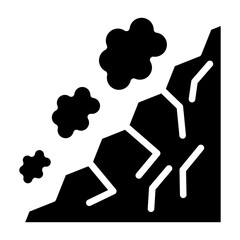 Vector Design Snow Avalanche Icon Style