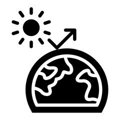 Vector Design Greenhouse Effect Icon Style