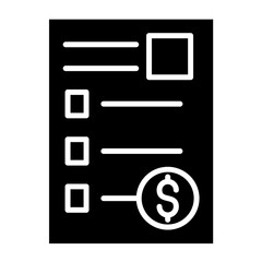 Fototapeta premium Receipt Icon Style