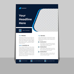 Corporate business a4 vector flyer designe for company promotion,poster or brochure cover layout, annual report, and advertising. front montserrat