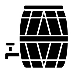 Barrel with Tap Icon Style