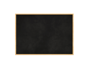 Traditional black board isolated on a white background