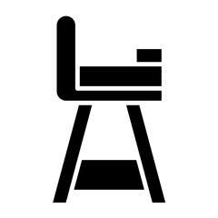 Baby Chair Icon Style