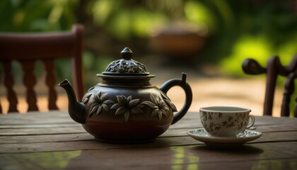 teapot and cups generative AI