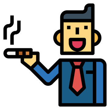 recommend clip art: smoking filled outline icon style