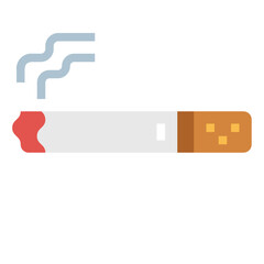 cigarette flat icon style