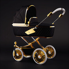Luxury Baby Stroller created with Generative AI Technology - 578245120