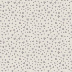 Symbols of Suits Card Seamless Pattern Background. Gambling hand drawn.