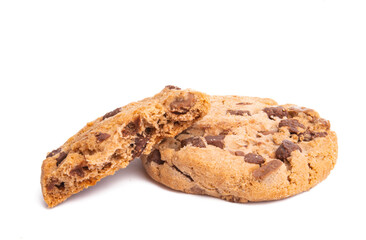 cookies with chocolate isolated