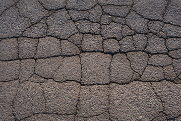 Dry cracked earth, asphalt, background . Texture.