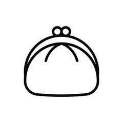 purse icon vector design template in white background