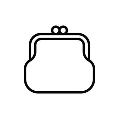 purse icon vector design template in white background