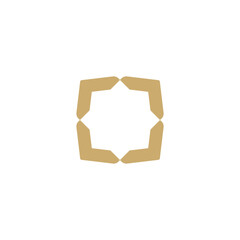 four corners luck icon logo simple luck symbol