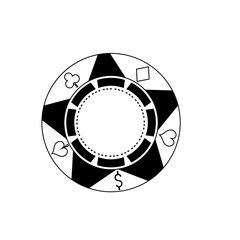 Casino Chip Outline