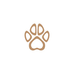 Fototapeta na wymiar paw logo animal clinic icon dog paw logo