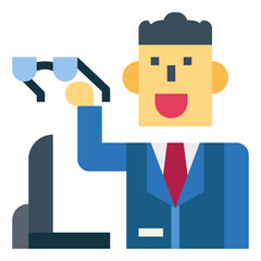 businessman flat icon style