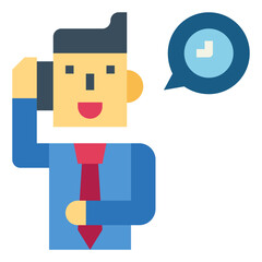 call flat icon style