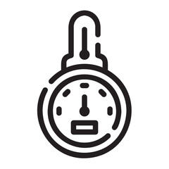 Barometer line icon