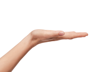 woman's hand holding something