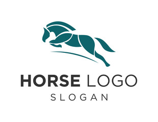 Logo design about Horse on a white background. created using the CorelDraw application.