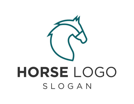 Logo design about Horse on a white background. created using the CorelDraw application.