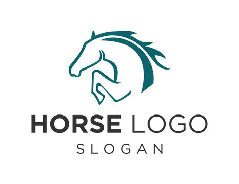 Logo design about Horse on a white background. created using the CorelDraw application.