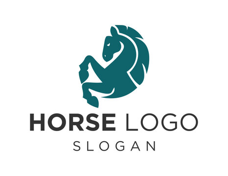 Logo design about Horse on a white background. created using the CorelDraw application.