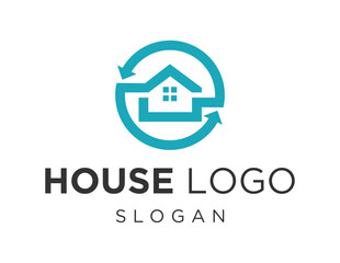 Logo design about Home on a white background. created using the CorelDraw application.