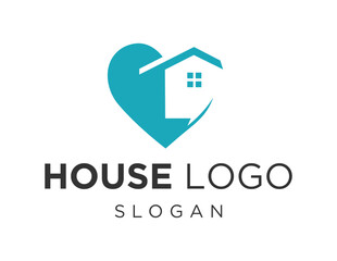 Logo design about Home on a white background. created using the CorelDraw application.