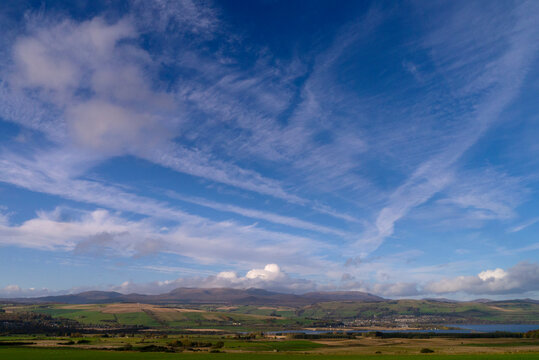 Summer landscape of Ben Wyviss Scottish Highlands UK