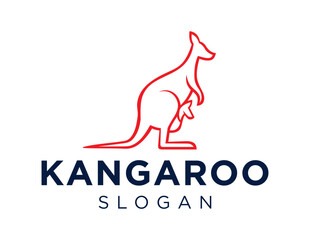 Logo design about Kangaroo on a white background. created using the CorelDraw application.