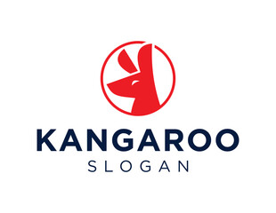 Logo design about Kangaroo on a white background. created using the CorelDraw application.