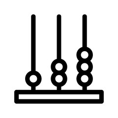 abacus icon or logo isolated sign symbol vector illustration - high quality black style vector icons
