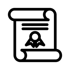 certificate icon or logo isolated sign symbol vector illustration - high quality black style vector icons
